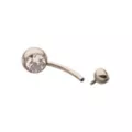 ASTM F-136 Titanium Round CZ Belly Ring - 14 Gauge at Spencer's