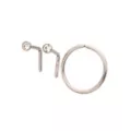 Multi-Pack ASTM F-136 Titanium Round CZ L-Bend Nose Rings and Seamless Hoop Nose Ring 3 Pack - 20 Gauge at Spencer's