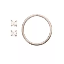 Multi-Pack Prong CZ Bone Nose Rings and Seamless Hoop Nose Ring 3 Pack - 20 Gauge at Spencer's