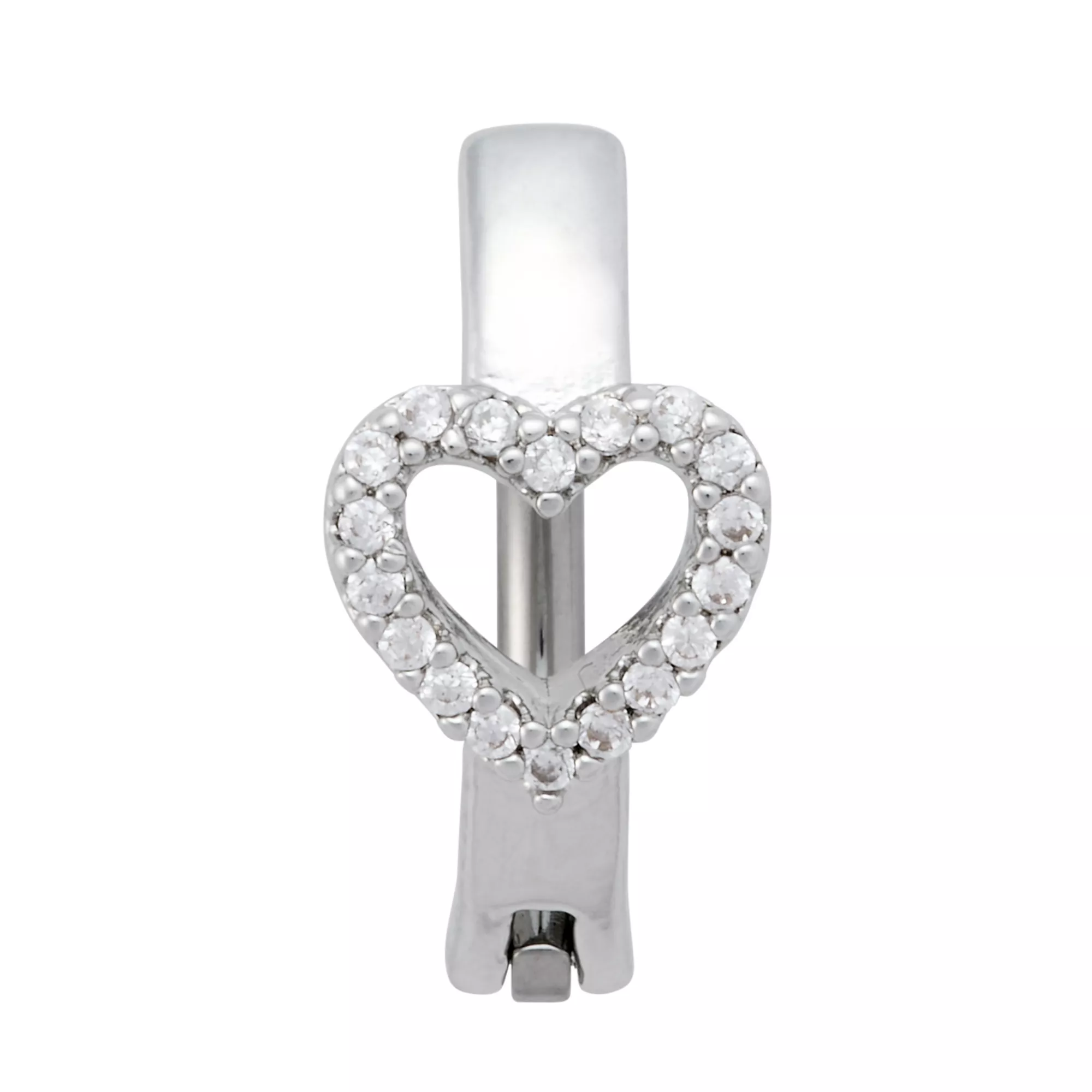 Titanium Heart Clicker Belly Button Ring - 14 Gauge at Spencer's