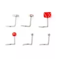 Multi-Pack Red Charm Nose Screws 6 Pack - 20 Gauge at Spencer's