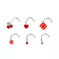 Multi-Pack Red Charm Nose Screws 6 Pack - 20 Gauge at Spencer's