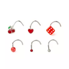 Multi-Pack Red Charm Nose Screws 6 Pack - 20 Gauge at Spencer's