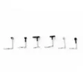 Multi-Pack CZ Tooth Skull Screw Nose Rings 6 Pack - 20 Gauge at Spencer's