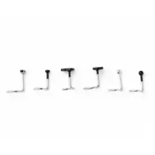 Multi-Pack CZ Tooth Skull Screw Nose Rings 6 Pack - 20 Gauge at Spencer's