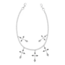 Silvertone Cross Wallet Chain at Spencer's