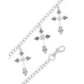 Silvertone Cross Wallet Chain at Spencer's