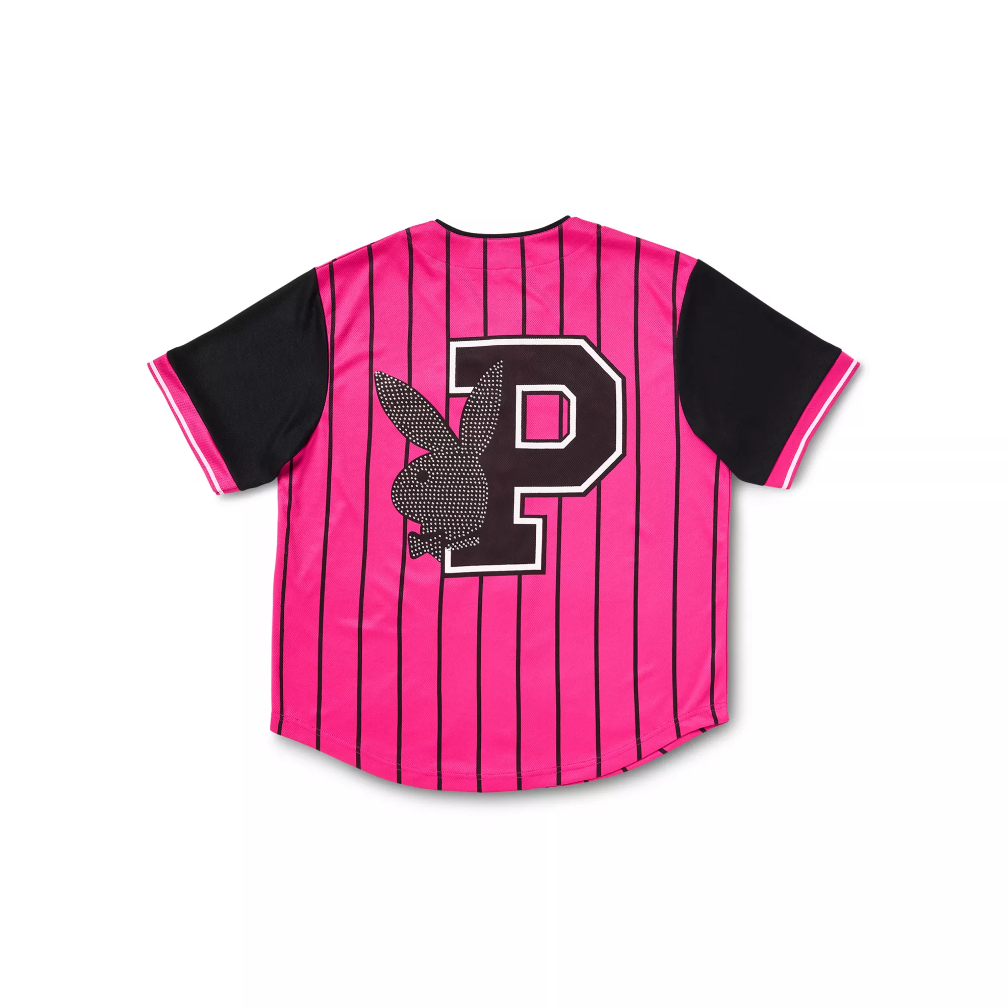 Pink Playboy Striped Jersey at Spencer's
