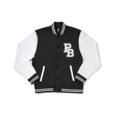 Black and White Playboy Varsity Jacket at Spencer's