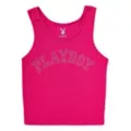 Pink Playboy Rhinestone Tank Top at Spencer's