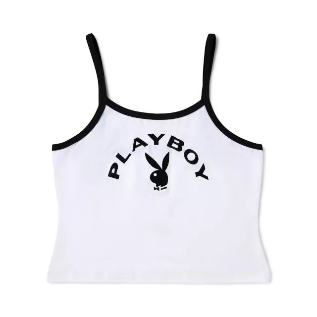 White Playboy Bunny Tank Top at Spencer's