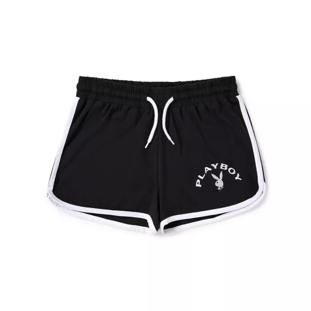 Playboy Dolphin Shorts - Black at Spencer's