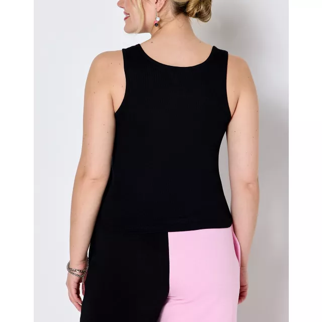 Black Playboy Rhinestone Logo Tank Top at Spencer's