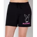 Black Barbed Wire Bunny Shorts - Playboy at Spencer's