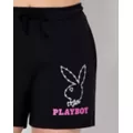Black Barbed Wire Bunny Shorts - Playboy at Spencer's