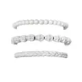Multi-Pack White Skull Beaded Bracelets - 3 Pack at Spencer's