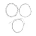Multi-Pack White Skull Beaded Bracelets - 3 Pack at Spencer's