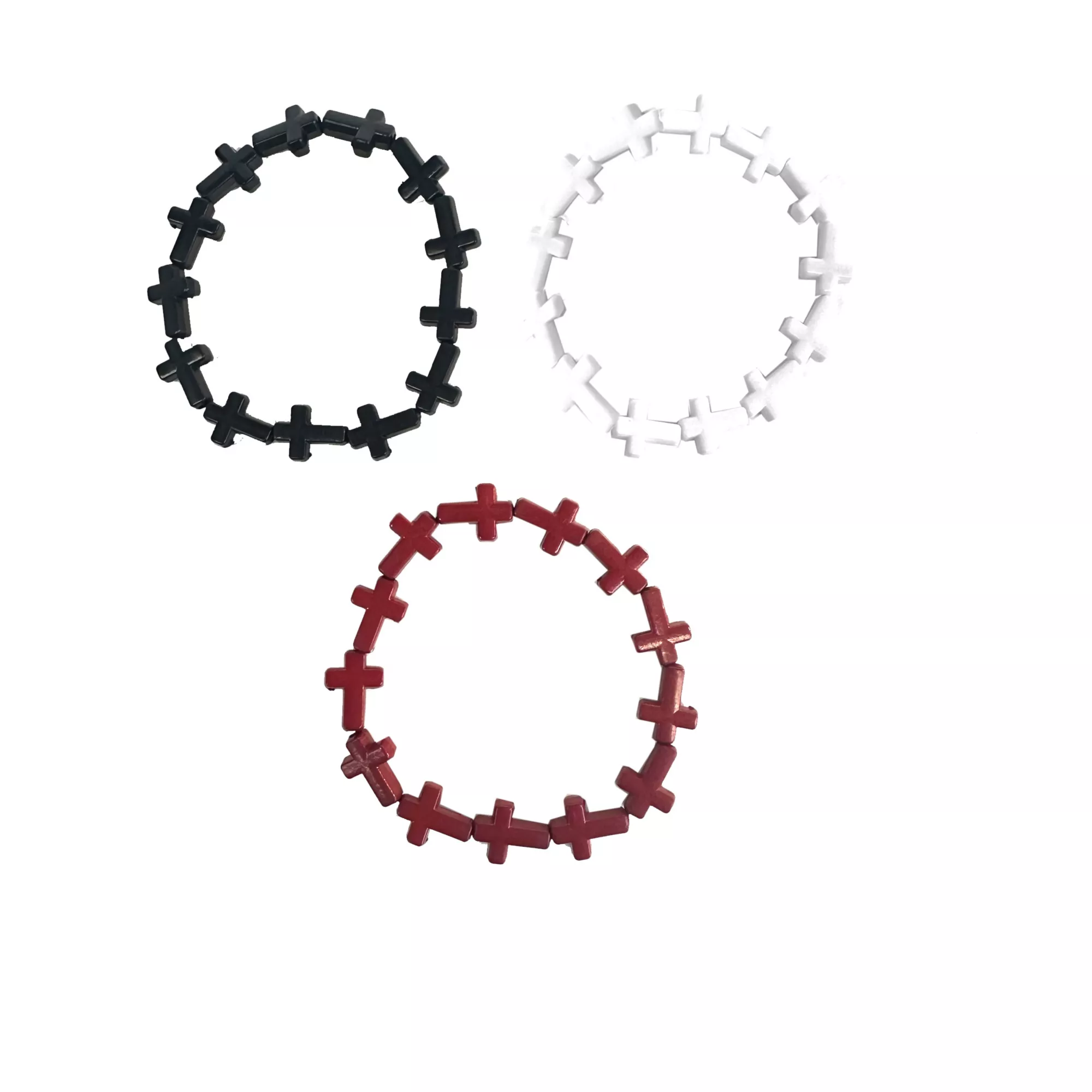 Multi-Pack Crosses Bracelets - 3 Pack at Spencer's