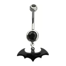 Batman Dangle Belly Ring - 14 Gauge at Spencer's