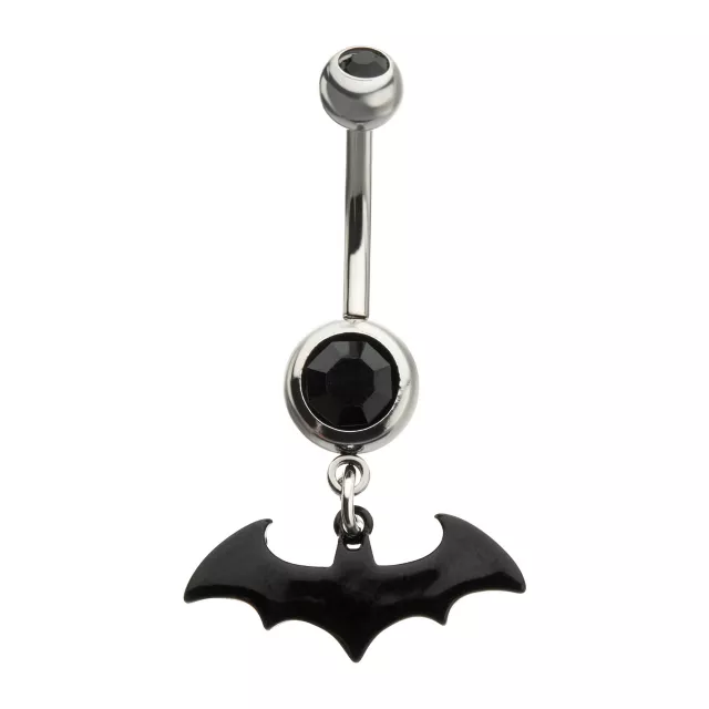 Batman Dangle Belly Ring - 14 Gauge