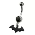 Batman Dangle Belly Ring - 14 Gauge at Spencer's