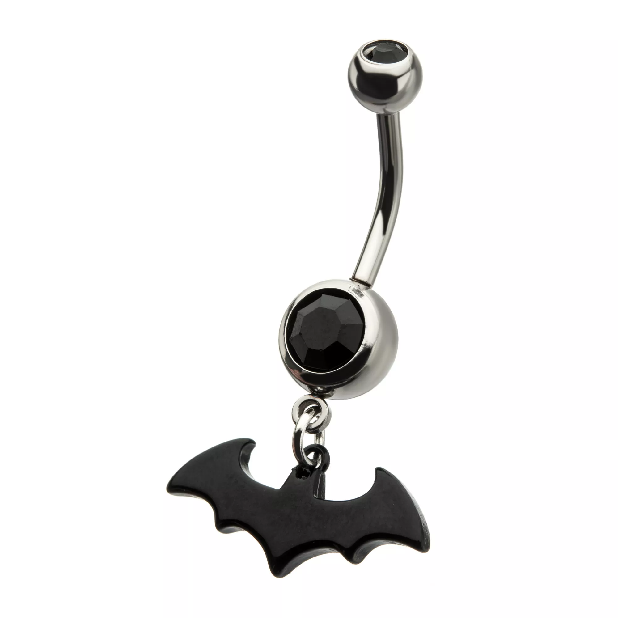 Batman Dangle Belly Ring - 14 Gauge at Spencer's