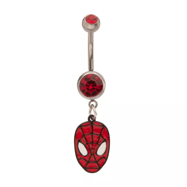 Spider-Man Dangle Belly Ring - 14 Gauge