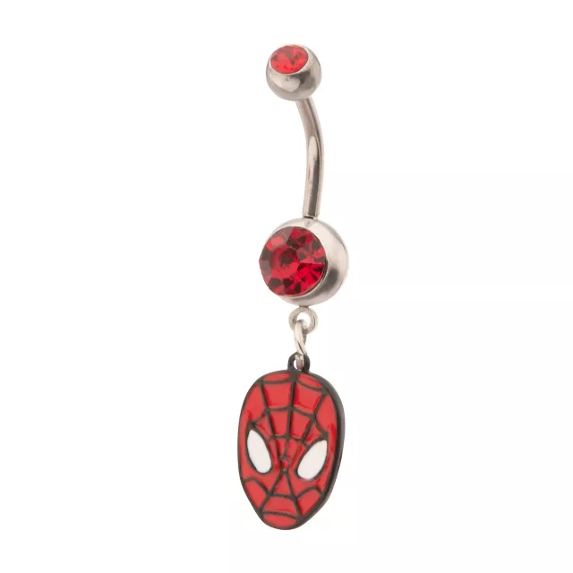 Spider-Man Dangle Belly Ring - 14 Gauge