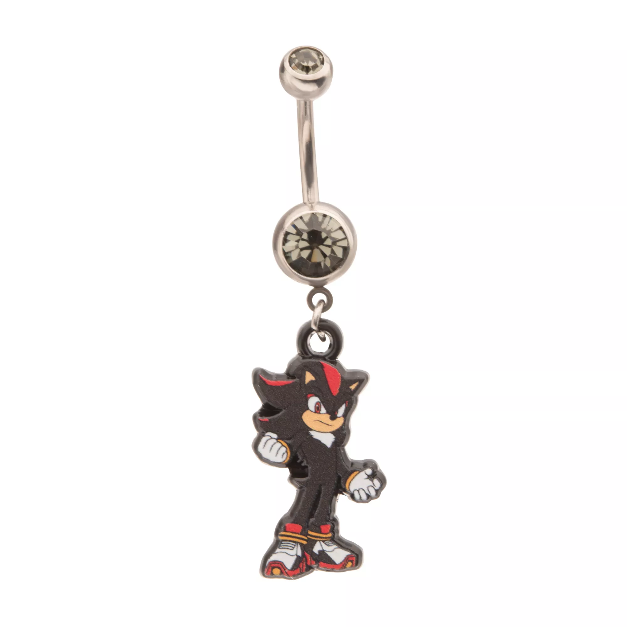 Shadow Dangle Belly Ring 14 Gauge - Sonic the Hedgehog