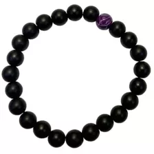 Purple Marble and Black Long Distance Beaded Bracelets - 2 Pack at Spencer's