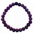Purple Marble and Black Long Distance Beaded Bracelets - 2 Pack at Spencer's