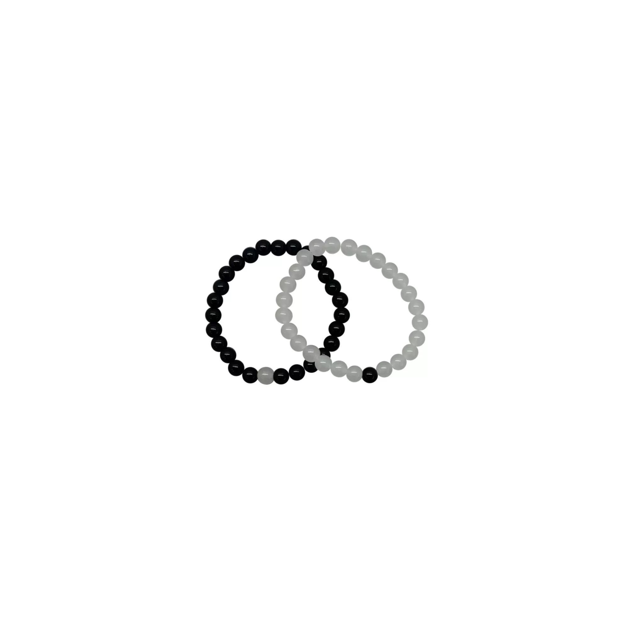 Clear and Black Long Distance Bracelets – 2 Pack at Spencer's