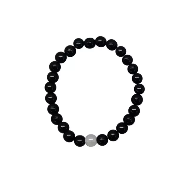 Clear and Black Long Distance Bracelets – 2 Pack at Spencer's