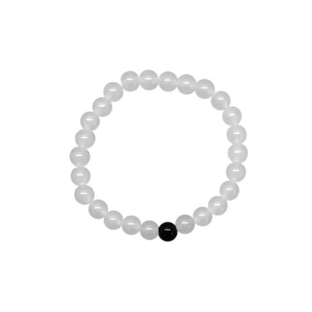 Clear and Black Long Distance Bracelets – 2 Pack at Spencer's