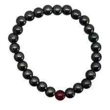 Red and Gray Long Distance Beaded Bracelets – 2 Pack at Spencer's