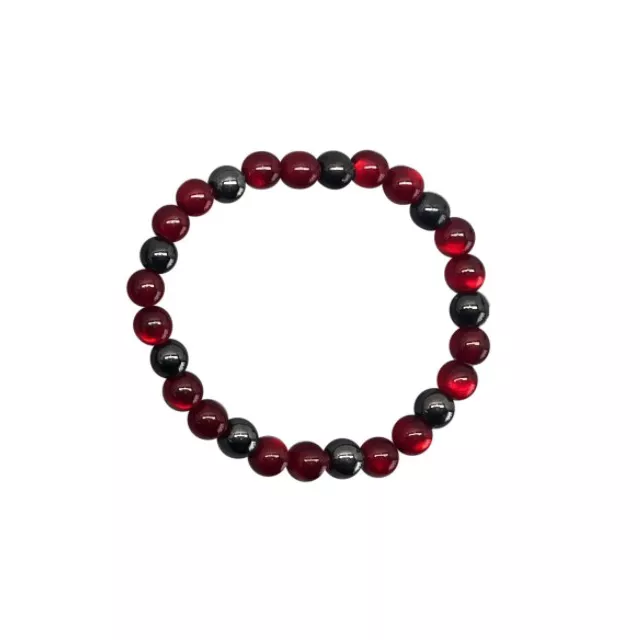 Red and Gray Long Distance Beaded Bracelets – 2 Pack at Spencer's