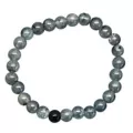 Icy Blue and Black Long Distance Beaded Bracelets – 2 Pack at Spencer's