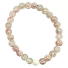Clear Pink and White Long Distance Beaded Bracelets – 2 Pack at Spencer's