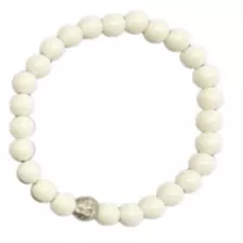 Clear Pink and White Long Distance Beaded Bracelets – 2 Pack at Spencer's