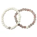 Pink and White Long Distance Beaded Bracelets – 2 Pack at Spencer's