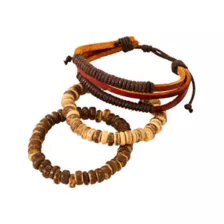 Multi-Pack Brown Beaded Rope Bracelets - 5 Pack at Spencer's