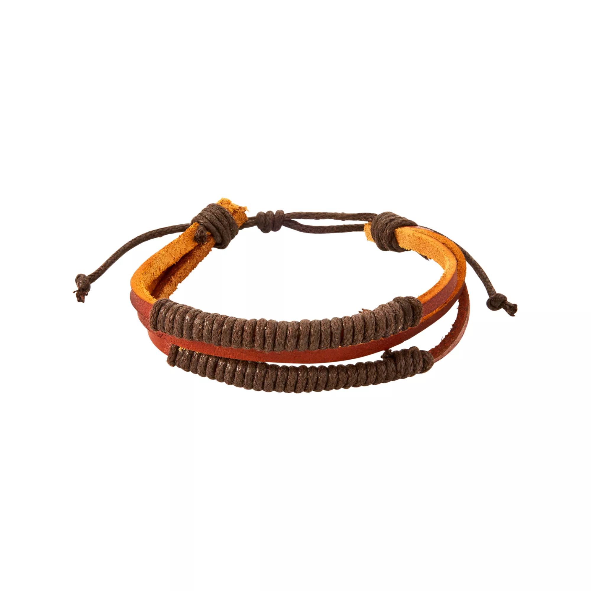 Multi-Pack Brown Beaded Rope Bracelets - 5 Pack at Spencer's