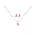 CZ January Birthstone Necklace and Stud Earring Set at Spencer's