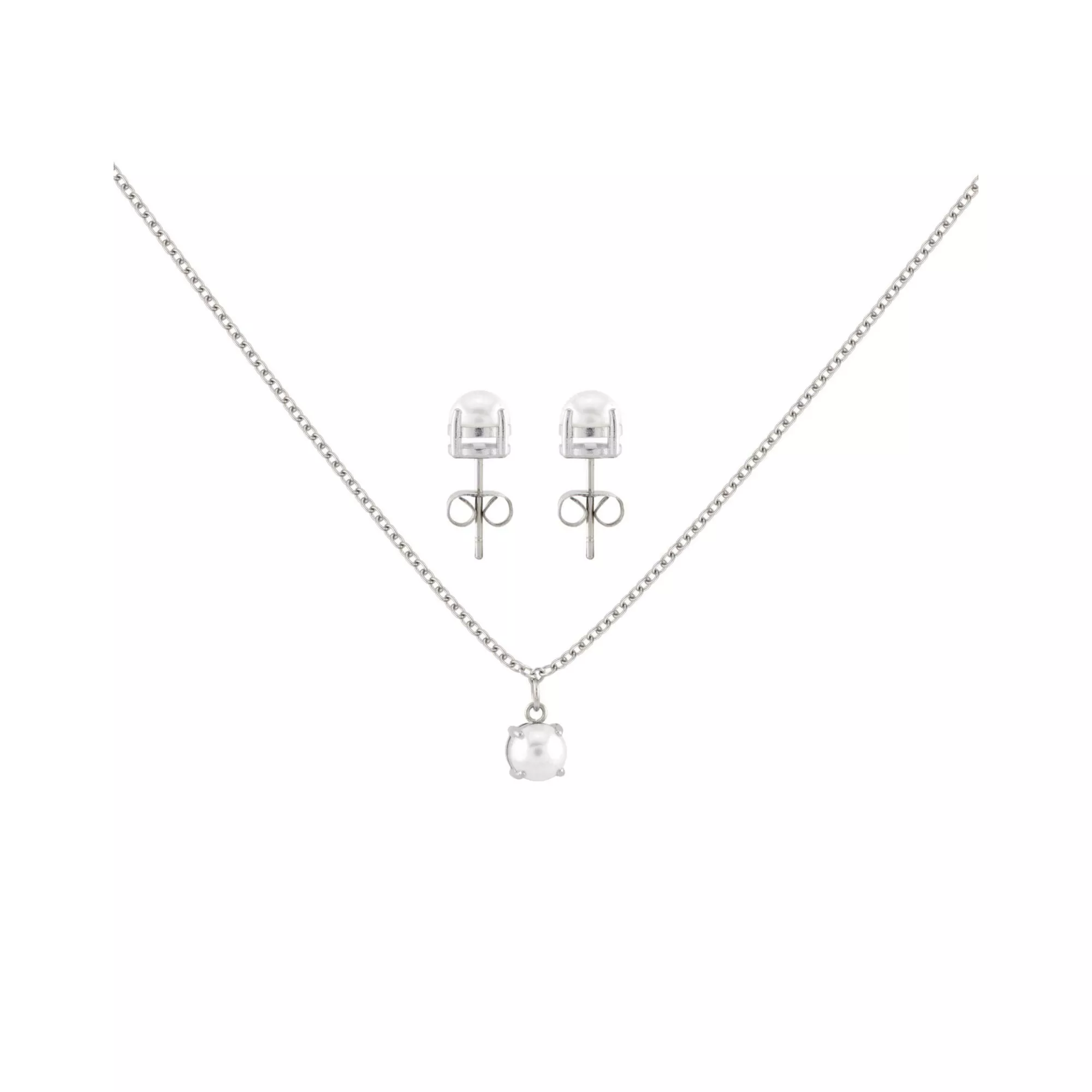 June Birthstone Necklace and Stud Earring Set at Spencer's