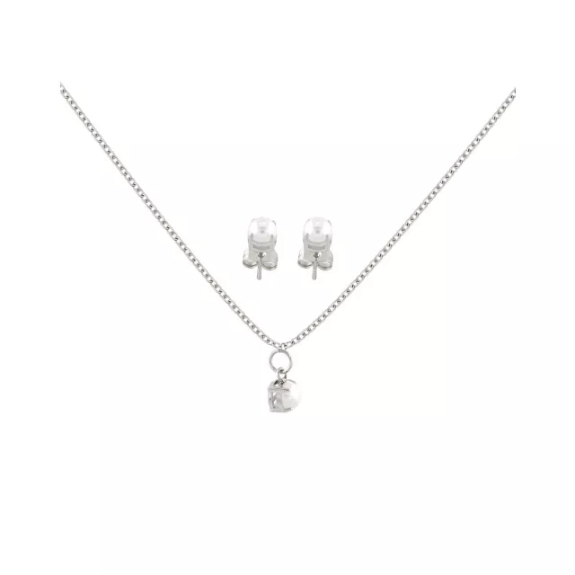 June Birthstone Necklace and Stud Earring Set at Spencer's