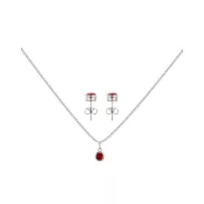 July Birthstone Necklace and Earring Set at Spencer's