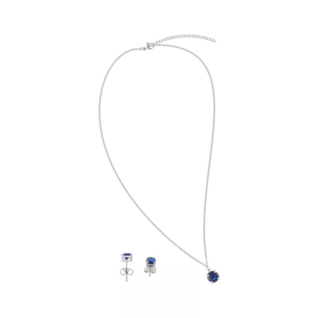 September Birthstone Necklace and Earring Set at Spencer's