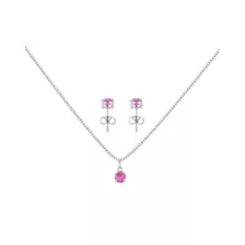 October Birthstone Necklace and Earring Set at Spencer's