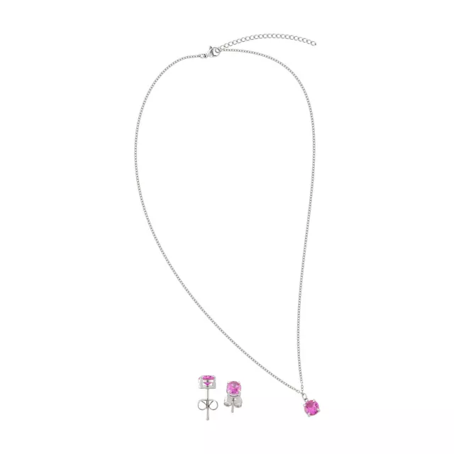 October Birthstone Necklace and Earring Set at Spencer's