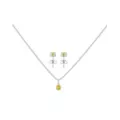 November Birthstone Necklace and Earring Set at Spencer's